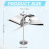 2PCS Reflective Windmill Bird Deterrent Reflective Wind Weatherproof Aluminum for Outdoor Gardens Fence Roofs Repel Pigeons Sparrows and view 3