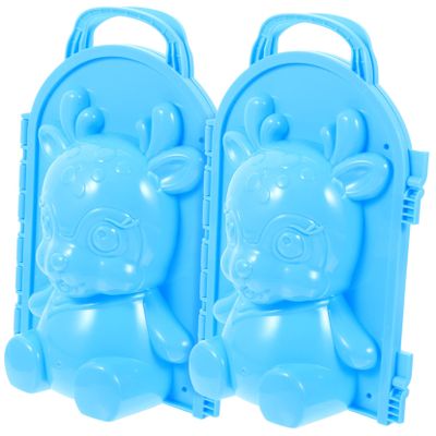 BESPORTBLE Sika Snow Mold 2Pcs Set Creative Maker Clips for Kids Outdoor Winter Fun for Boys Ages 5 and Up Beach and Snow Play