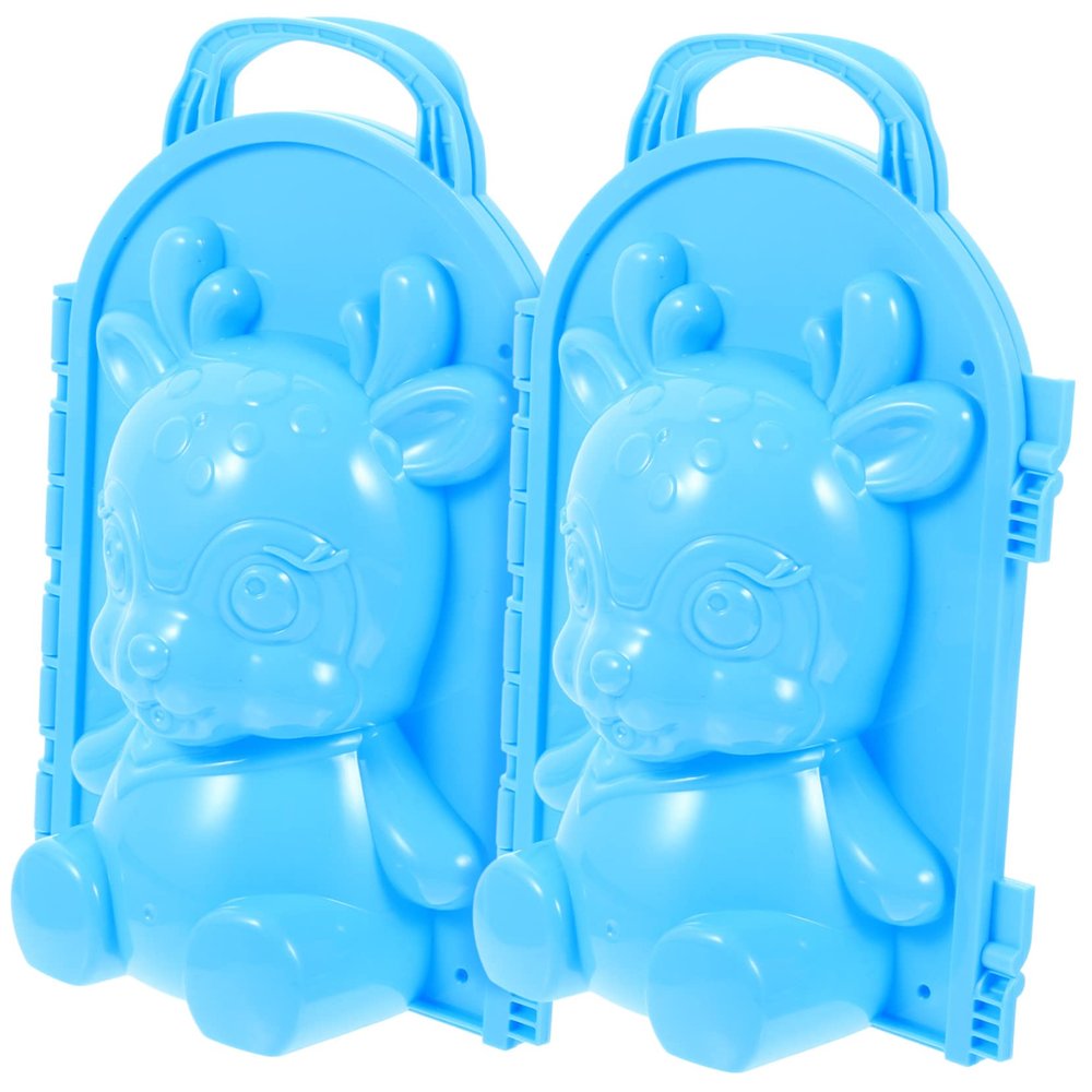 BESPORTBLE Sika Snow Mold 2Pcs Set Creative Maker Clips for Kids Outdoor Winter Fun for Boys Ages 5 and Up Beach and Snow Play