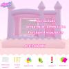 13FTx13FT Large Pink Inflatable Bounce House 100% PVC Bounce House for Big Kids Pink Jumper Bouncy Castle Kids and Adult Wedding Decorations for Outdoor Birthday PartyIncluding 1500W Blower view 3