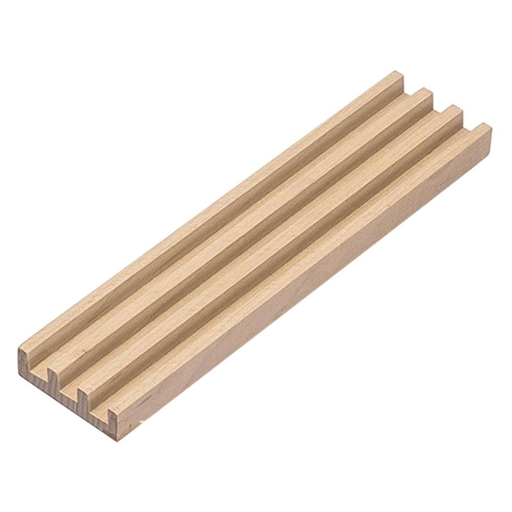 BESPORTBLE Domino Holder Wooden Domino Rack Non Slip Base for Easy Access DIY Accessory for Desktop Games Pine Construction for Organized Play