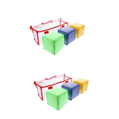 Abaodam 2sets 3pcs Transparent Pocket Dice for DIY Education Learning Games and Creative Play Enhance Learning and Engagement with Fun Versatile Dice for All Ages 3pcs*2