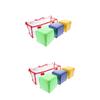 Abaodam 2sets 3pcs Transparent Pocket Dice for DIY Education Learning Games and Creative Play Enhance Learning and Engagement with Fun Versatile Dice for All Ages 3pcs*2 view 1