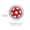 Ylwxzenith 4pcs Aluminum Alloy CNC Simulated Brake Disc Accessories, Lightweight and Durably, to Install, Replacement for Old or Damaged Parts, Universal Fit for 1:10 RC (Red) view 4