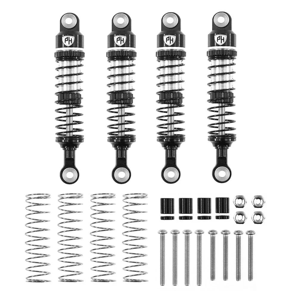 Powerhobby 62mm Threaded Oil Shocks (4) 1/18 Redcat Ascent-18
