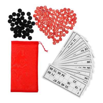 FOYTOKI Wooden Bingo Game Interactive Family Gathering Bingo Cards for Parties Fun Compact Design for Easy Carrying for All Ages and Math Learning Activities