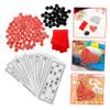 FOYTOKI Wooden Bingo Game Interactive Family Gathering Bingo Cards for Parties Fun Compact Design for Easy Carrying for All Ages and Math Learning Activities view 4