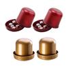 VANZACK 4 Sets Dice Cups with Gaming Dices Sturdy Design for Ktv Parties Fun Board Game Accessories Present for Family and Friends view 1