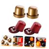VANZACK 4 Sets Dice Cups with Gaming Dices Sturdy Design for Ktv Parties Fun Board Game Accessories Present for Family and Friends view 2