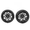 4PCS 1/10 RC Wheels Tires Set for Rough Terrain, Stability and Flexibility, Excellent Traction, Durability, Compatible with view 2