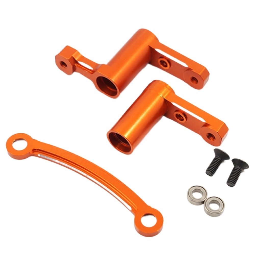 Aluminum Ball Bearing Steering Arm Set for HPI RS4 Sport3 Orange #for RSS3-007OR