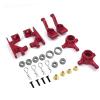 jnxwenu Aluminium Steering Block Caster Block C-Hub Stub Axle Carrier with Ball Bearing for Tra-xxas for Slash 4X4 1/10 RC Car Parts(Red) view 1