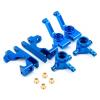 jnxwenu Aluminium Steering Block Caster Block C-Hub Stub Axle Carrier with Ball Bearing for Tra-xxas for Slash 4X4 1/10 RC Car Parts(Red) view 2