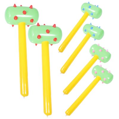 Abaodam 6PCS Inflatable Hammers Toy for Boys and Girls Colorful PVC Cheerleading Props for Boys and Girls for Birthday Parties and Home Decorations Random Color