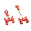 jnxwenu Metal Steering Cup Upper Lower Swing Arm Seat Steering Slider Turning Block for WPL D12 D42 RC Car Spare Parts Upgrade(Red) view 4