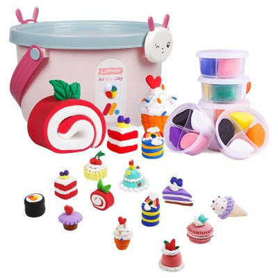 12 Boxes Air Dry Clay Kits Ultimate Kids' Air Dry Clay Kit: Multi-Theme Fusion with Tools & Tutorials Child-Safe DIY Craft for Ages 3+ | Creative Gift for Birthdays & Holidays (Cake Theme)