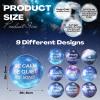 100 Pcs Galaxy Mini Stress Balls Bulk 2 Inches Foam Relief Stress Balls Squeeze Anxiety Fidget Sensory Toys for Outer Space Earth Party Favors Class Reward Carnival Gift view 2