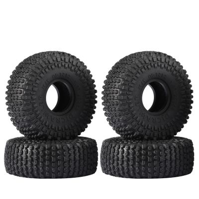 1.0 Wheel Tires Mud Stud Tires 68 * 25mm for TRX4M 1/18 1/24 RC Crawler Axial SCX24 FMS FCX24 RC Car Upgrade
