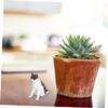 Alipis Lifelike Cat Model Toy for Boys and Girls Realistic Black and White Plastic Kitten Figurine Early Education Cognitive Plaything for Home Decor view 2