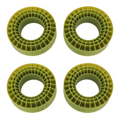 Ylwxzenith 4Pcs RC Tire Foam Insert, 3 Layers Hollow, Temperature Silicone, Enhances Grip and Stability for 1/10 RC Car 1.9 Inch Tire (OD Green)