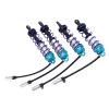 4PCS RC Set Oil Front Rear Damper Simulate Metal for 1/8 RC Car Crawler Upgrade Performance Install Quality Aluminum Alloy Material (Blue) view 2
