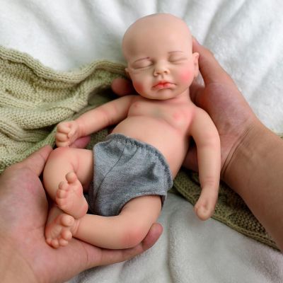 12-Inch Full Body Silicone Reborn Baby Doll  Realistic Newborn Boy with Hand-Painted Details, Ideal for Kids' Playtime, Collectors