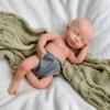 12-Inch Full Body Silicone Reborn Baby Doll  Realistic Newborn Boy with Hand-Painted Details, Ideal for Kids' Playtime, Collectors view 2