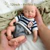 12-Inch Full Body Silicone Reborn Baby Doll  Realistic Newborn Boy with Hand-Painted Details, Ideal for Kids' Playtime, Collectors view 3
