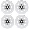 4 Pcs 1.55 Inch RC Wheel Hubs, Simulation, Zinc Alloy Material, Installation, Compatible with AX90069 Crawlers (White) view 1