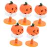 WHAMVOX 5pcs Halloween Spring Jump Cartoon Bouncing Pumpkin Figures Fun Party Favors for Lightweight and Portable Safe Edges for Halloween Celebrations view 1