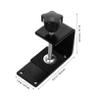 Alipis 1 Set Game Bracket Mount Stand Racing Game Simulator Joystick Mount Game Controller Bracket Racing Game Mount Joystick Desk Mount Iron Black view 2