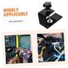 Alipis 1 Set Game Bracket Mount Stand Racing Game Simulator Joystick Mount Game Controller Bracket Racing Game Mount Joystick Desk Mount Iron Black view 3