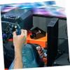 Alipis 1 Set Game Bracket Mount Stand Racing Game Simulator Joystick Mount Game Controller Bracket Racing Game Mount Joystick Desk Mount Iron Black view 4