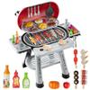 40 PCS Kitchen Toys for Toddlers, Kids Grill Playset with Smoke Sound & Light, Kids Cooking Set, Play Grill Set BBQ Toys, Christmas Birthday Gift for Toddlers Boys Girls 3-8 view 1