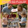 40 PCS Kitchen Toys for Toddlers, Kids Grill Playset with Smoke Sound & Light, Kids Cooking Set, Play Grill Set BBQ Toys, Christmas Birthday Gift for Toddlers Boys Girls 3-8 view 2
