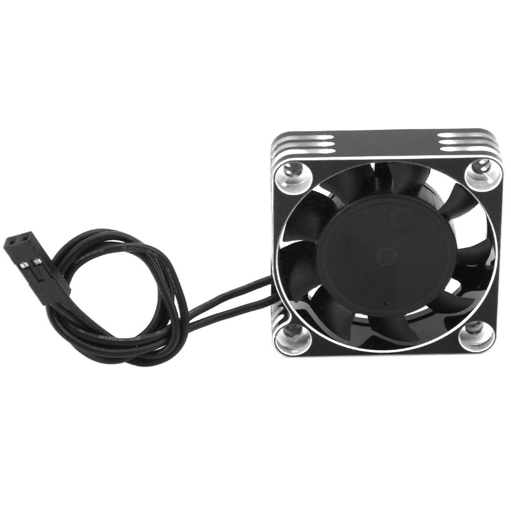 equlup RC Motor Cooling Fan 40x40mm 28000RPM Car Cooler Heatsink Tool 28000RPM ESC Brushless Motor for F540 550 3650 3660 (Silver)