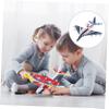 Yardwe USB Rechargeable LED Glider Airplane Toy for Boys and Girls 2-Piece Set Electric Hand-Throwing Foam Plane for Outdoor Fun and Play view 2
