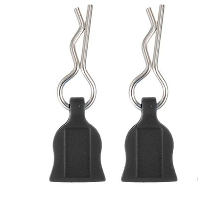 4/12pcs Metal R-Type Car Shell Body Fixed Clips Pin with Tab for Axial SCX10 TRX-4 MJX 1/10 1/14 1/8 RC Car Parts(1 8 12PCS)