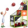 Arcade Basketball Game Set with Electronic Scoreboard&LED Light: Boy Toys Basketball Hoop Indoor Outdoor with 4 Balls & Air Pump Sports Carnival Games Christmas Birthday Gifts for Kids 3-12 Years Old view 1