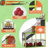 Arcade Basketball Game Set with Electronic Scoreboard&LED Light: Boy Toys Basketball Hoop Indoor Outdoor with 4 Balls & Air Pump Sports Carnival Games Christmas Birthday Gifts for Kids 3-12 Years Old view 4