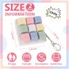 2 Pcs Keyboard Fidget Toy, Loud Clicker Keyboard Keychain, 9 Keys Keyboard Fidget for Adult to Relife Stress Pass Time view 2
