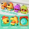ALASOU Push and Go Animal Car Toys for 1 Year Old Boy Girl|Baby Toys 1 Year Old Boy Gifts for Toddlers 1-3|Vehicle Toy Set for Toddler Toys 1-2|1st Birthday Gift for Infant 6 9 12 18 Months view 4