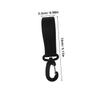 BESPORTBLE 12pcs Stroller Hooks for Diaper Bags Black Universal Hanging Clips Rotatable Bag Hangers for Nursery Accessories view 2