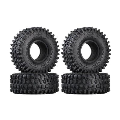 1.9/2.2 Inch Rubber Tires Compatible with 1:10 Scale RC Rock Crawlers Compatible with Bronco D110 90046 CC01 TF2 YK Set of 4(2.2 130x46mm 4pcs)