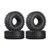 1.9/2.2 Inch Rubber Tires Compatible with 1:10 Scale RC Rock Crawlers Compatible with Bronco D110 90046 CC01 TF2 YK Set of 4(2.2 130x46mm 4pcs) view 1