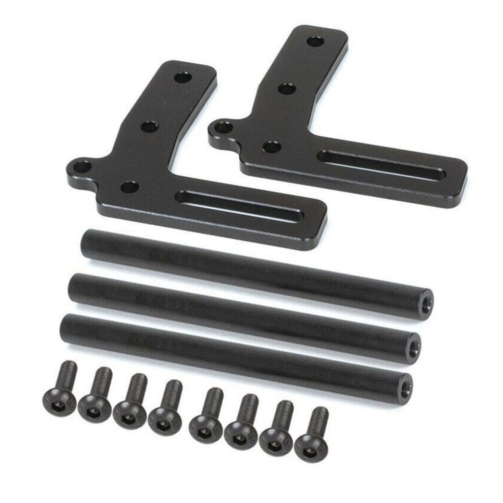 Aluminum Bull Bars Front Bumper Compatible with 1/10 RC Crawler Compatible with Sport Bronco II 90046 Buggy(Black)