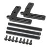 Aluminum Bull Bars Front Bumper Compatible with 1/10 RC Crawler Compatible with Sport Bronco II 90046 Buggy(Black) view 1