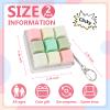 2 Pcs Keyboard Fidget Toy, Clicker Fidget for Adults, 9 Keys Relieve Stress and Anxiety Decompression Keyboard Fidget Keychain view 2