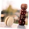 Abaodam 12pcs DIY Wooden Yo-yo Balls Boys and Girls Balls Unfinished Toy for Craft Projects view 3