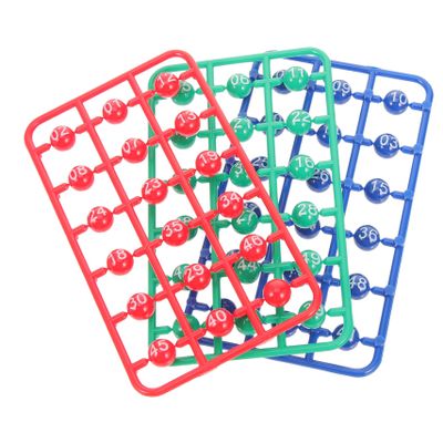 Milisten Bingo Balls Set for Raffle Games 49pcs Multi-Colored Numbered Balls for Party Fun for Night